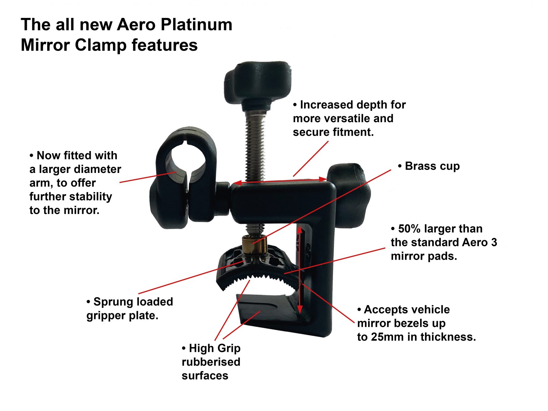 Milenco - Aero Platinum Towing Mirrors