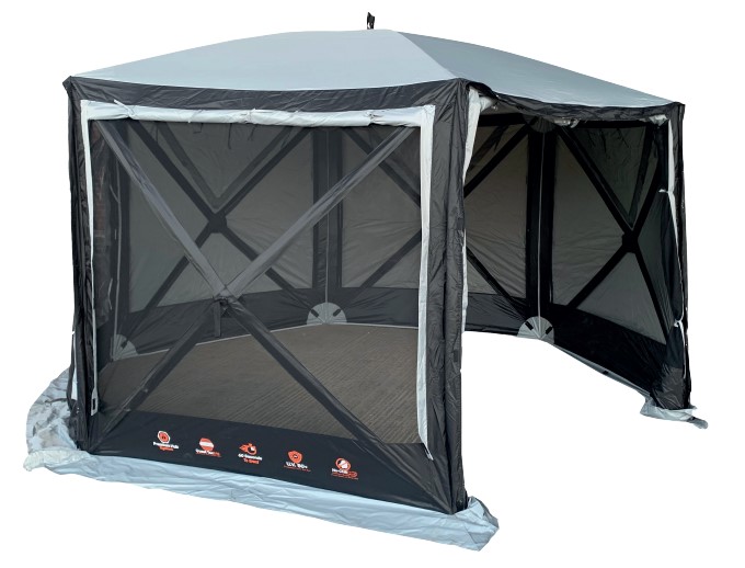 Quest - Screen House Pro Pop Up Gazebo Shelter - Grey - Image 9