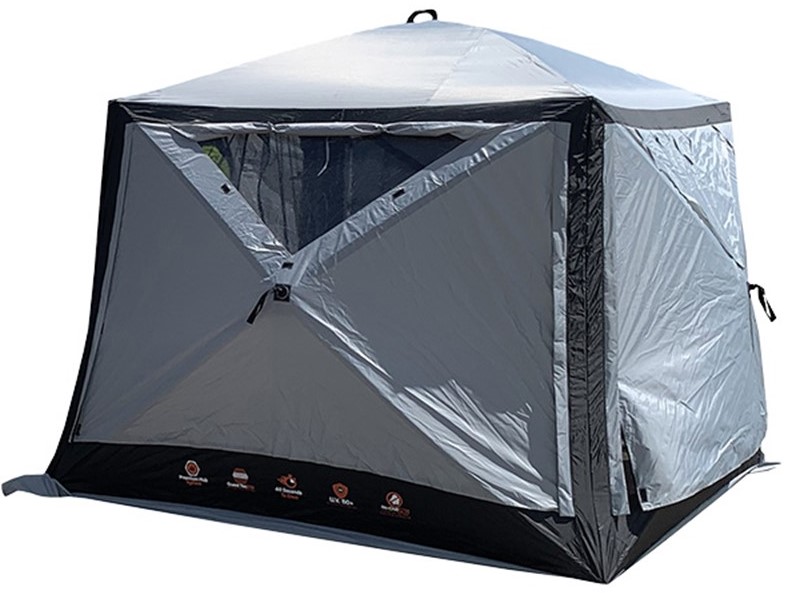 Quest - Screen House Pro Pop Up Gazebo Shelter - Grey - Image 13