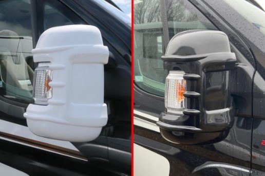 Mirror protector cover shell white black