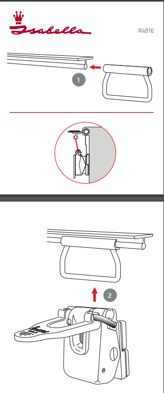 Isabella Quick Lock Pad Extension Bracket