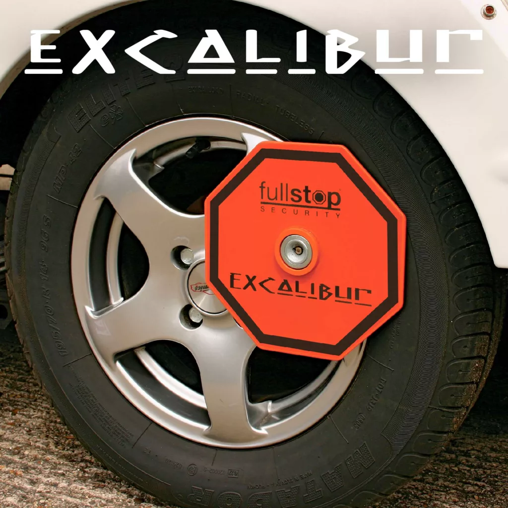 Excalibur caravan wheel clamp lock