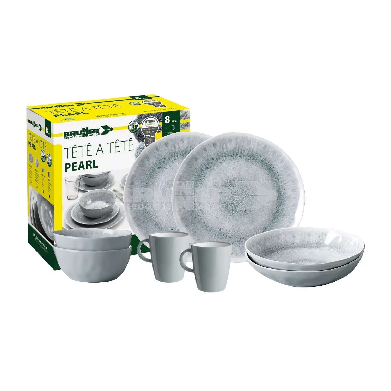 BRUNNER PEARL TETE-A-TETE SET