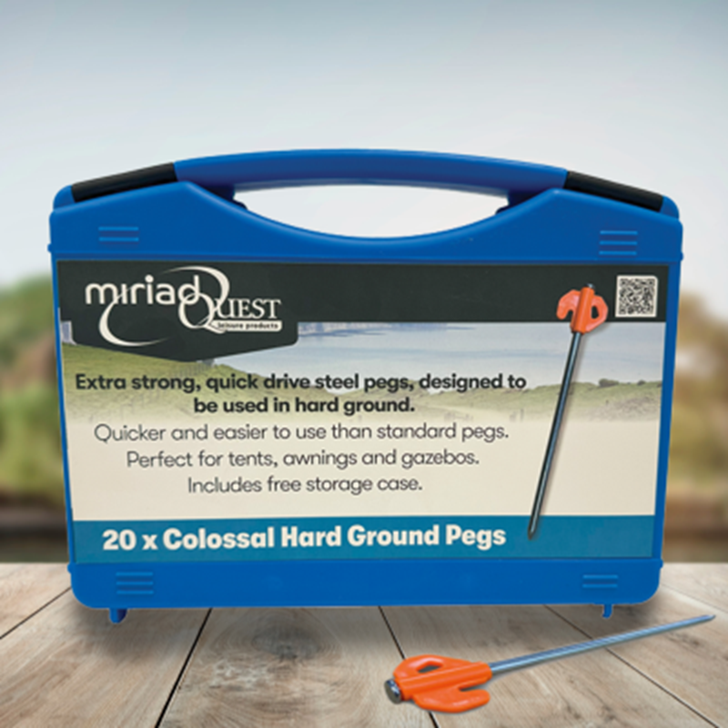 MIRIAD QUEST - COLOSSAL HARD GROUND PEGS PACK OF 20