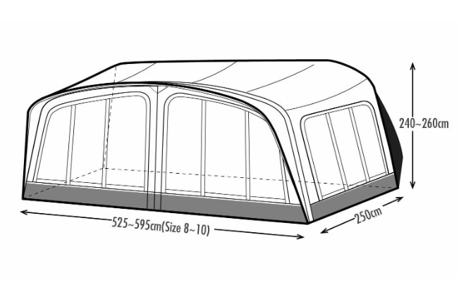Westfield Galaxy Full Air Caravan Awning