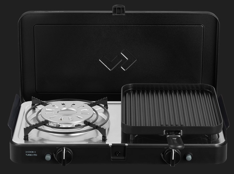 CADAC Réchaud 2 Brûleurs 2 Cook 3 Pro Deluxe Allumage Piezo