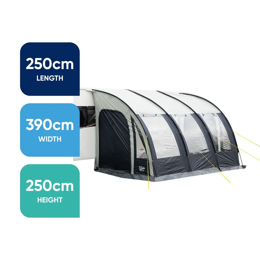 Leisurewize Ontario Porch Awning 390 Charcoal - Image 3