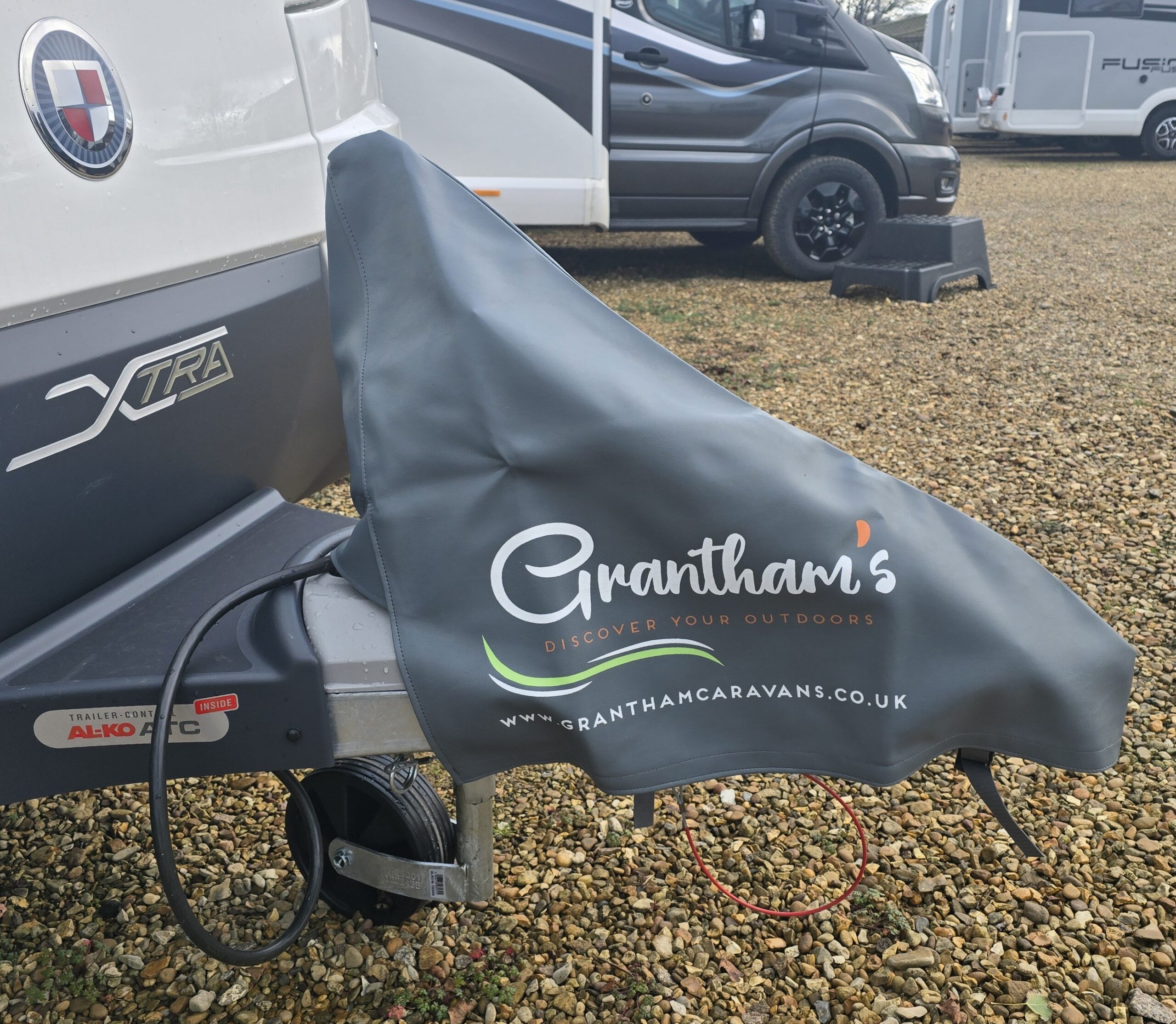front towing cover grey gray granthams