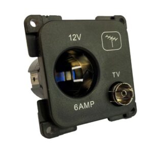 C-line powerpart 12 volt & tv socket