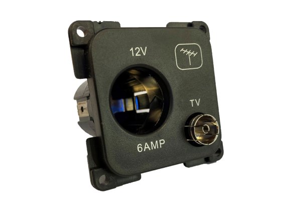 C-line powerpart 12 volt & tv socket
